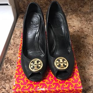 Tory Burch Pepe toe wedges
